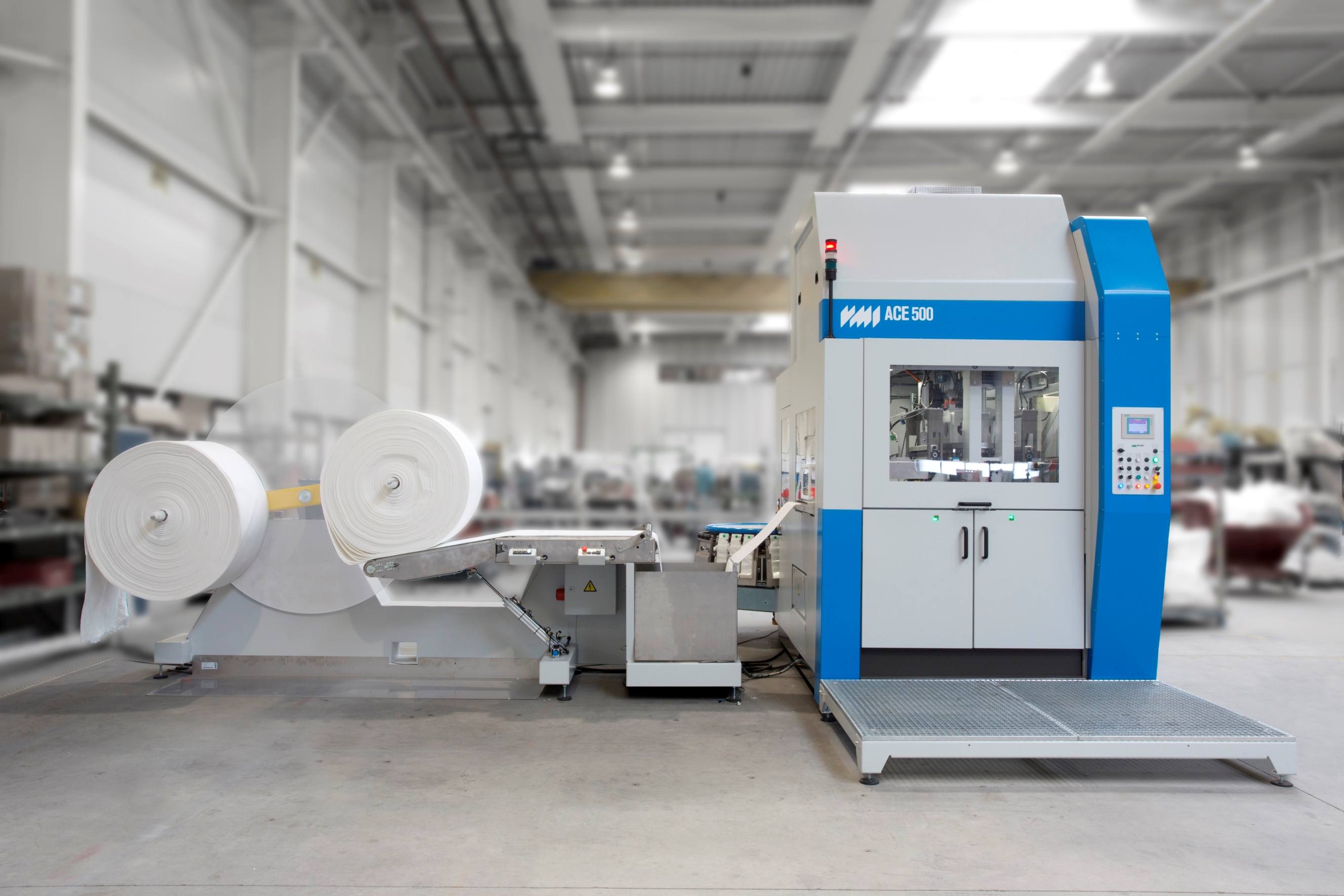ACE 500 cotton pad production machine